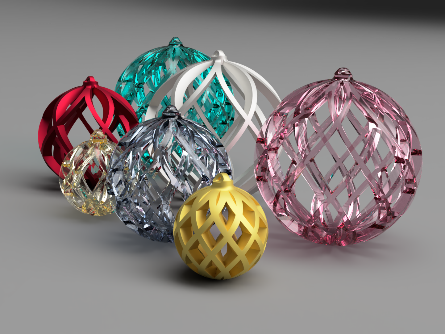 Christmas Balls, Cross ribbing