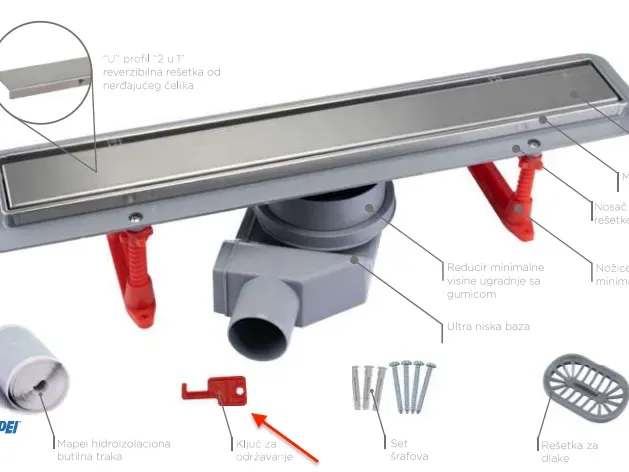 Key for opening shower drain (remix)
