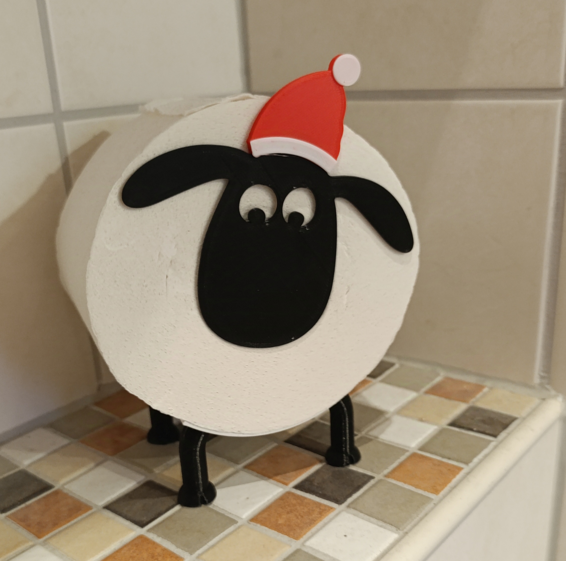 Christmas hat for Shaun the Sheep / Weihnachtsmütze für Shaun das Schaf