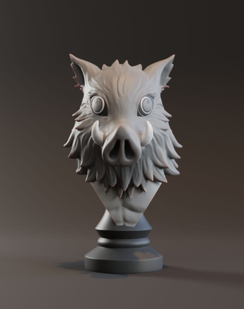 Inosuke Hashibira 3D-Büste