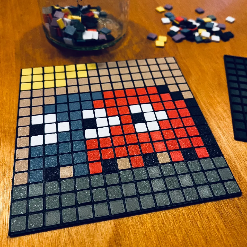 Pixel Art Mosaic by Y0RG0 | Download free STL model | Printables.com