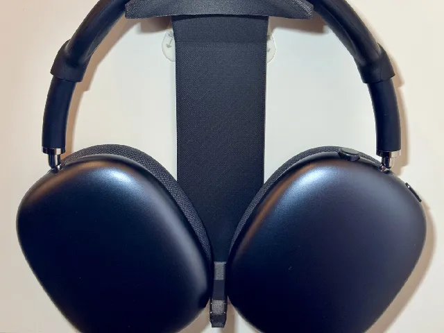 AirPods Max hanger - self-adhesive, auto-sleep with smooth surface