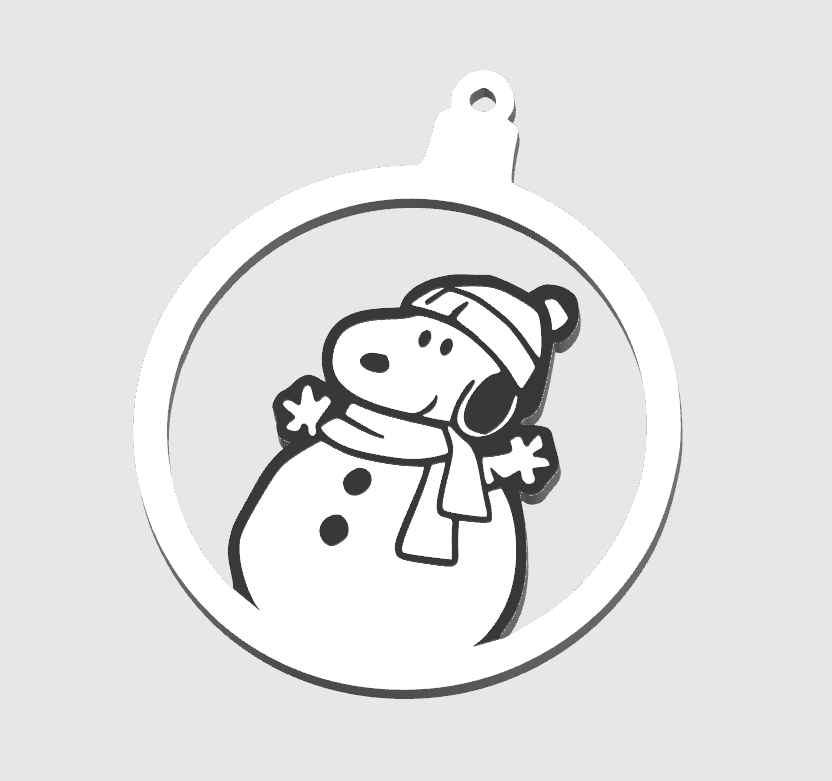 Snoopy Chrismas ball