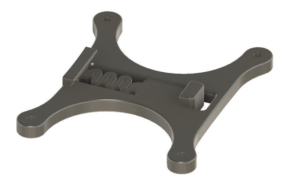 Raspberry Pi DIN Rail Bracket 90° inverted