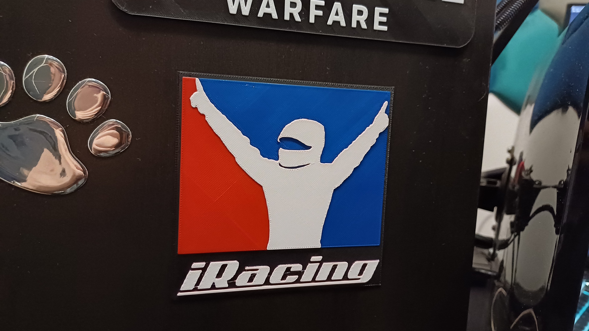 iRacing logo - made with HueForge