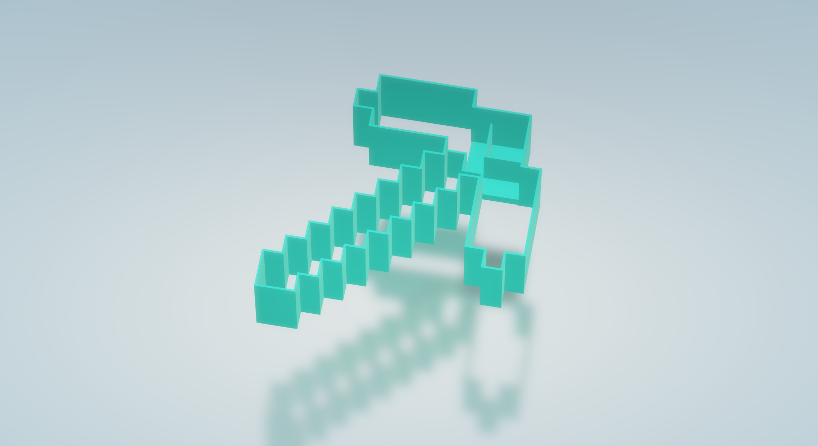 Minecraft Pickaxe Cookie Cutter