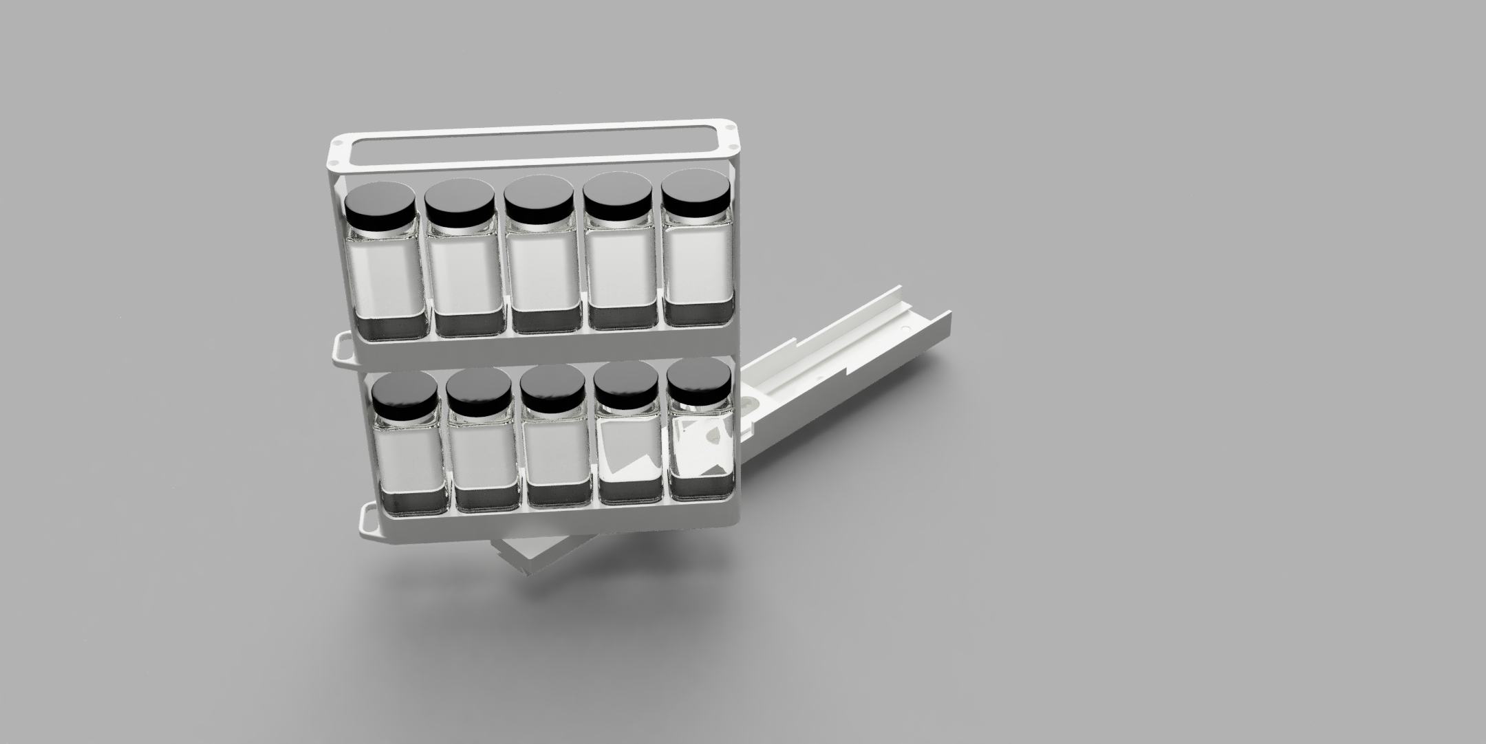 120ml spice jar sliding pull-out rack