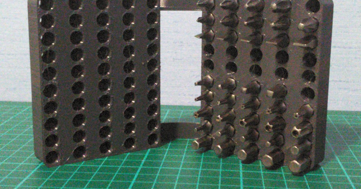 Flexible bit box by Rik | Download free STL model | Printables.com
