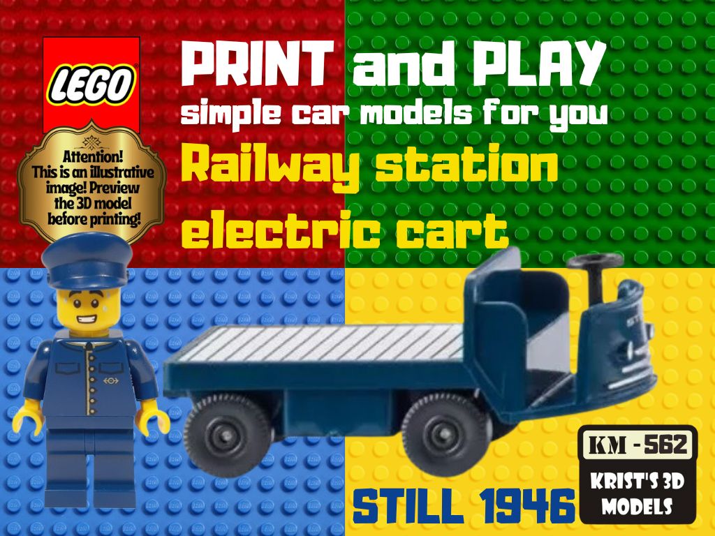 LEGO Railway station electric cart