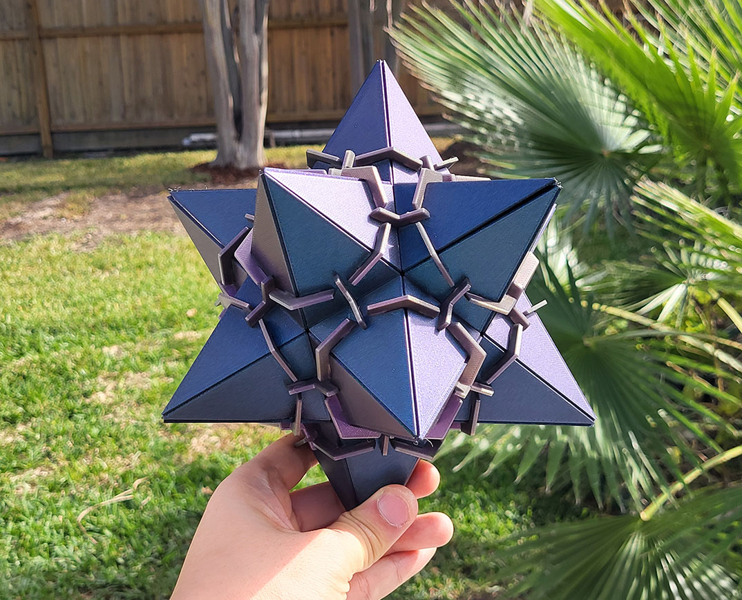 1st Stellation Dodecahedron 3D Print Flush Remix