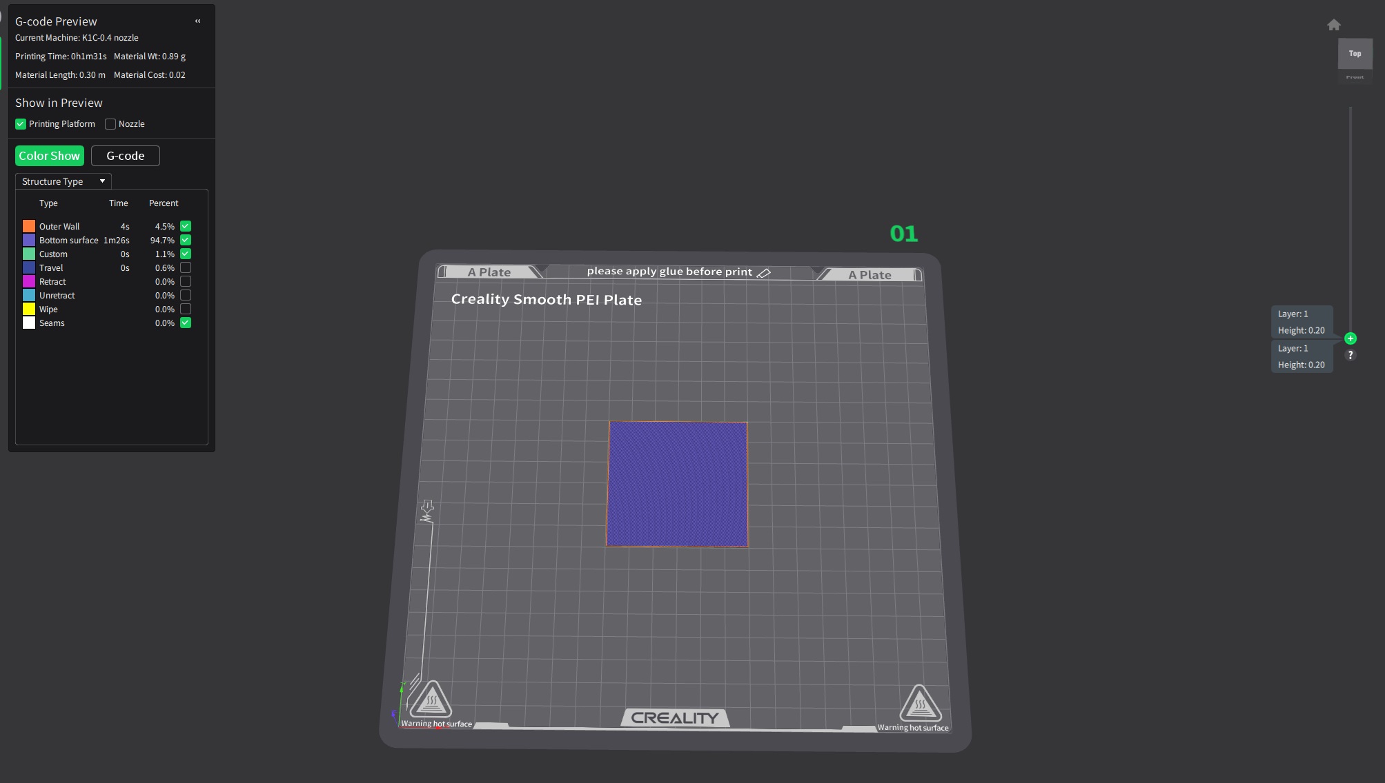 1 st Layer