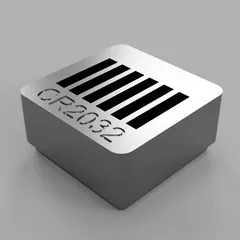 Gridfinity CR2032 Battery Holder - Lipless