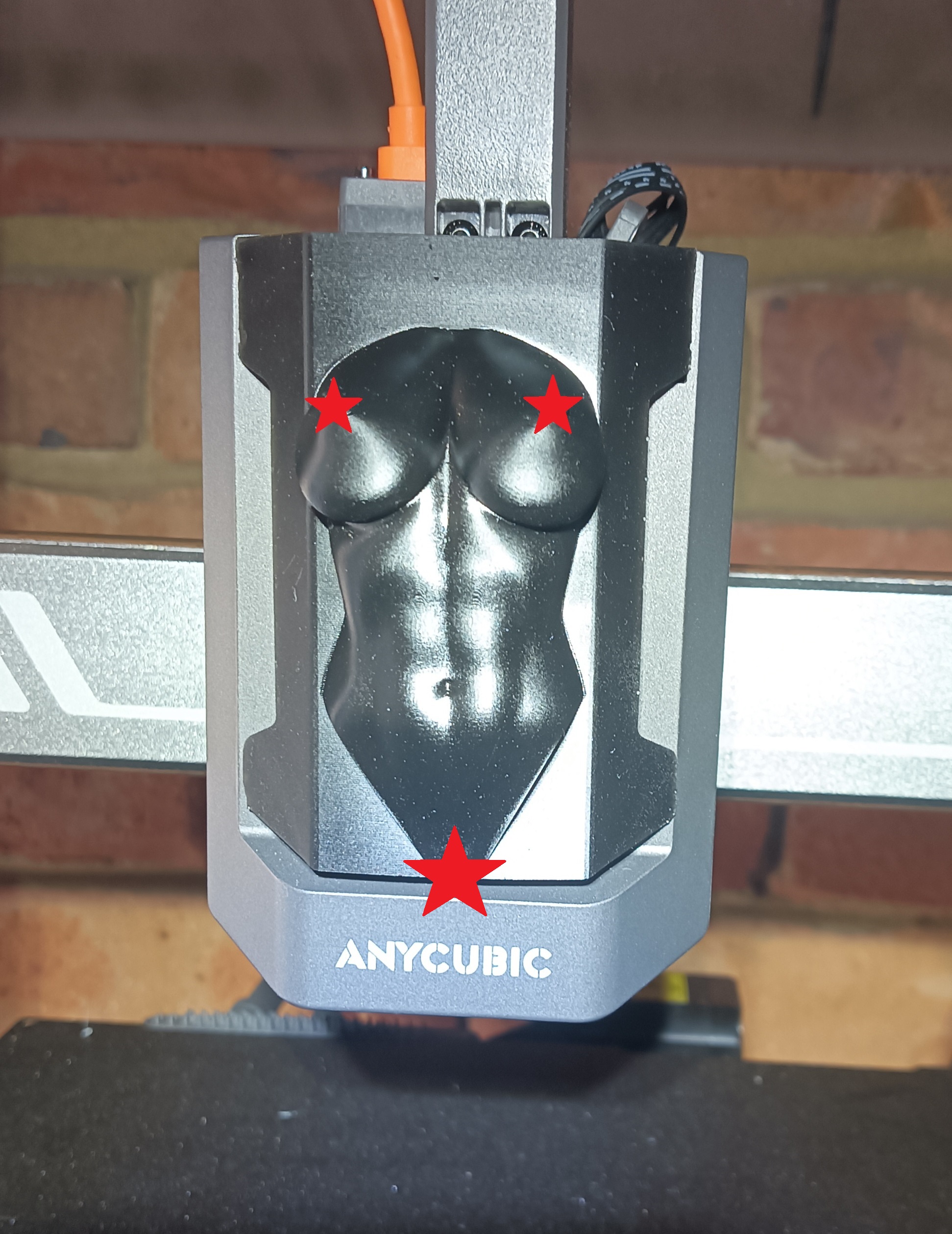 kobra3 nudie boobie printhead cover anycubic