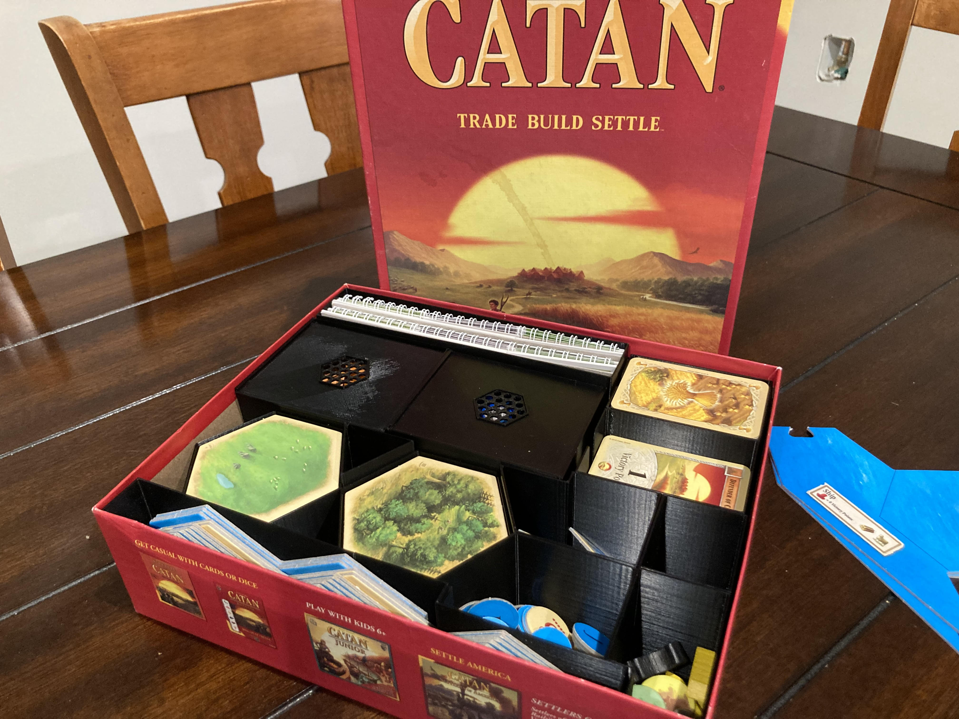 Catan box organizer