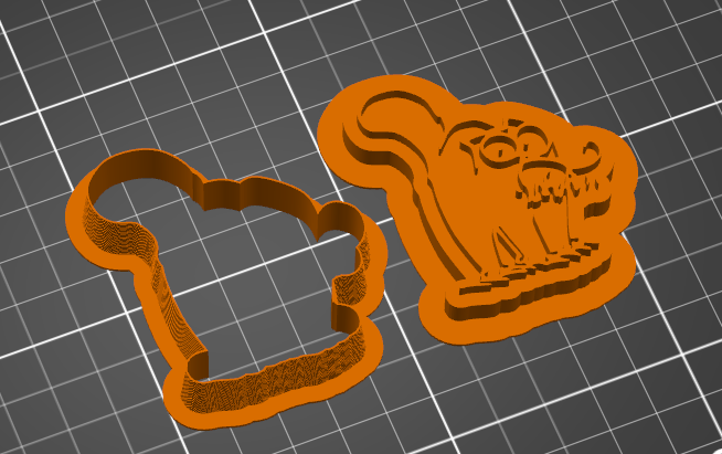 Miniatura 2 do modelo 3D Simons Cat Mouse Cookie Cutter