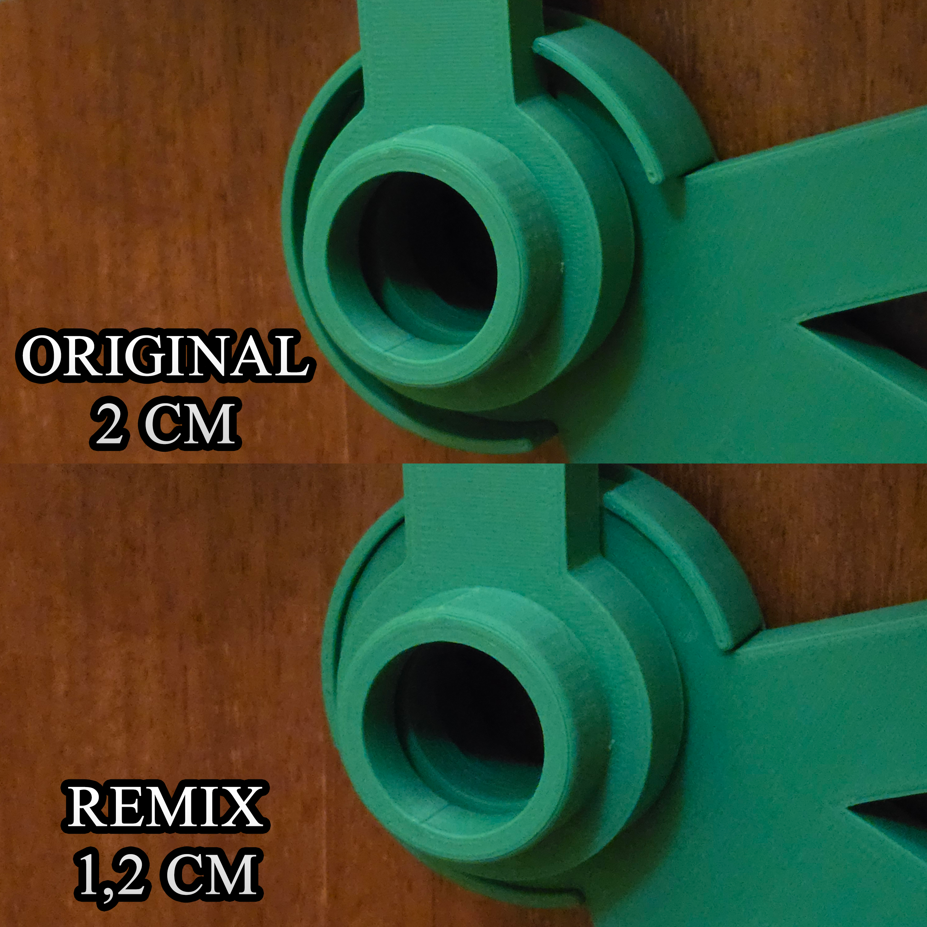 Angle guide 1,2 cm tall for " Not another LEGOBrick Wreath" (Remix)