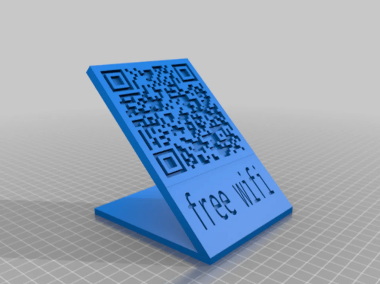 rickroll free wifi QR code by Theo, Download free STL model