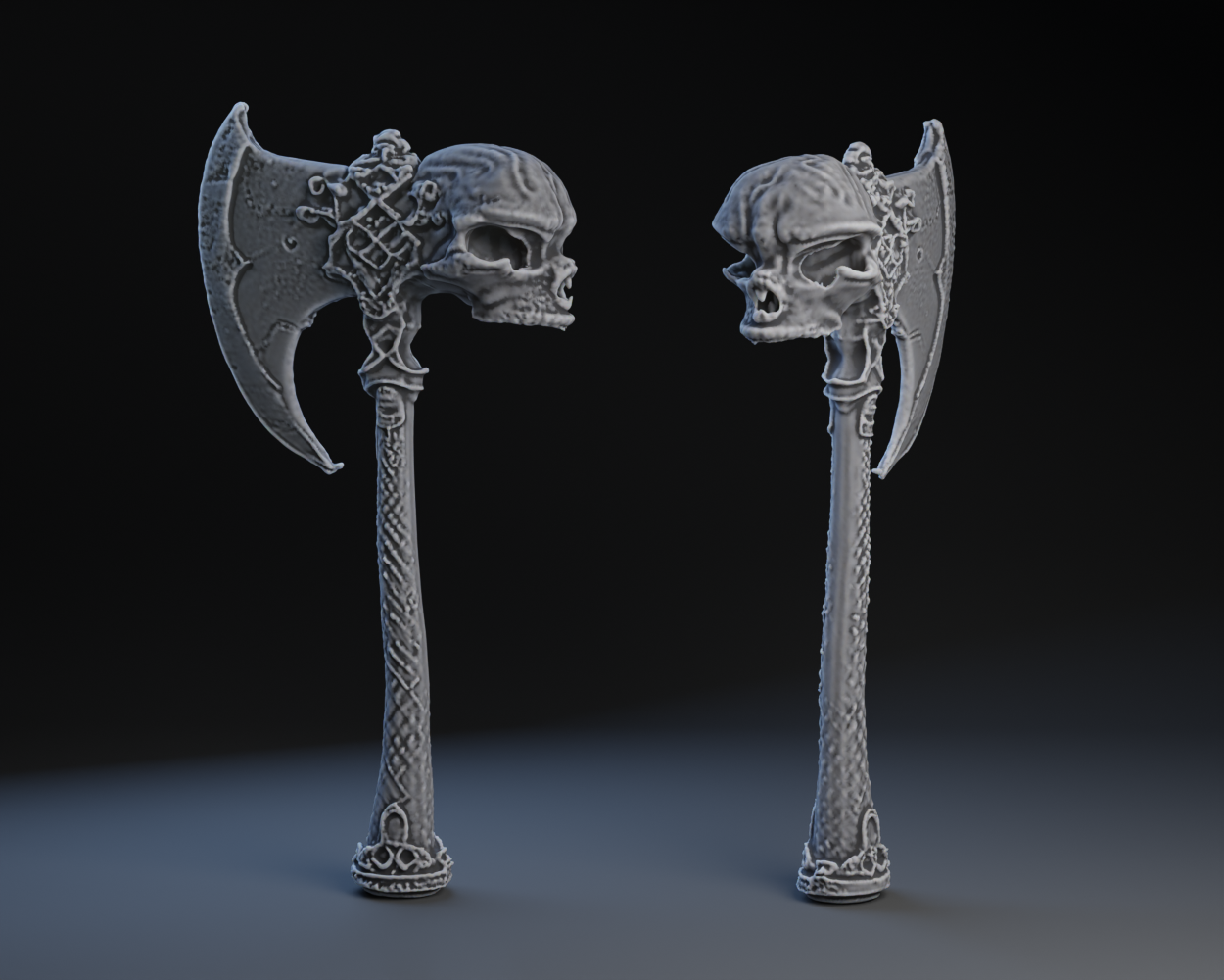 Norse Skull Axe