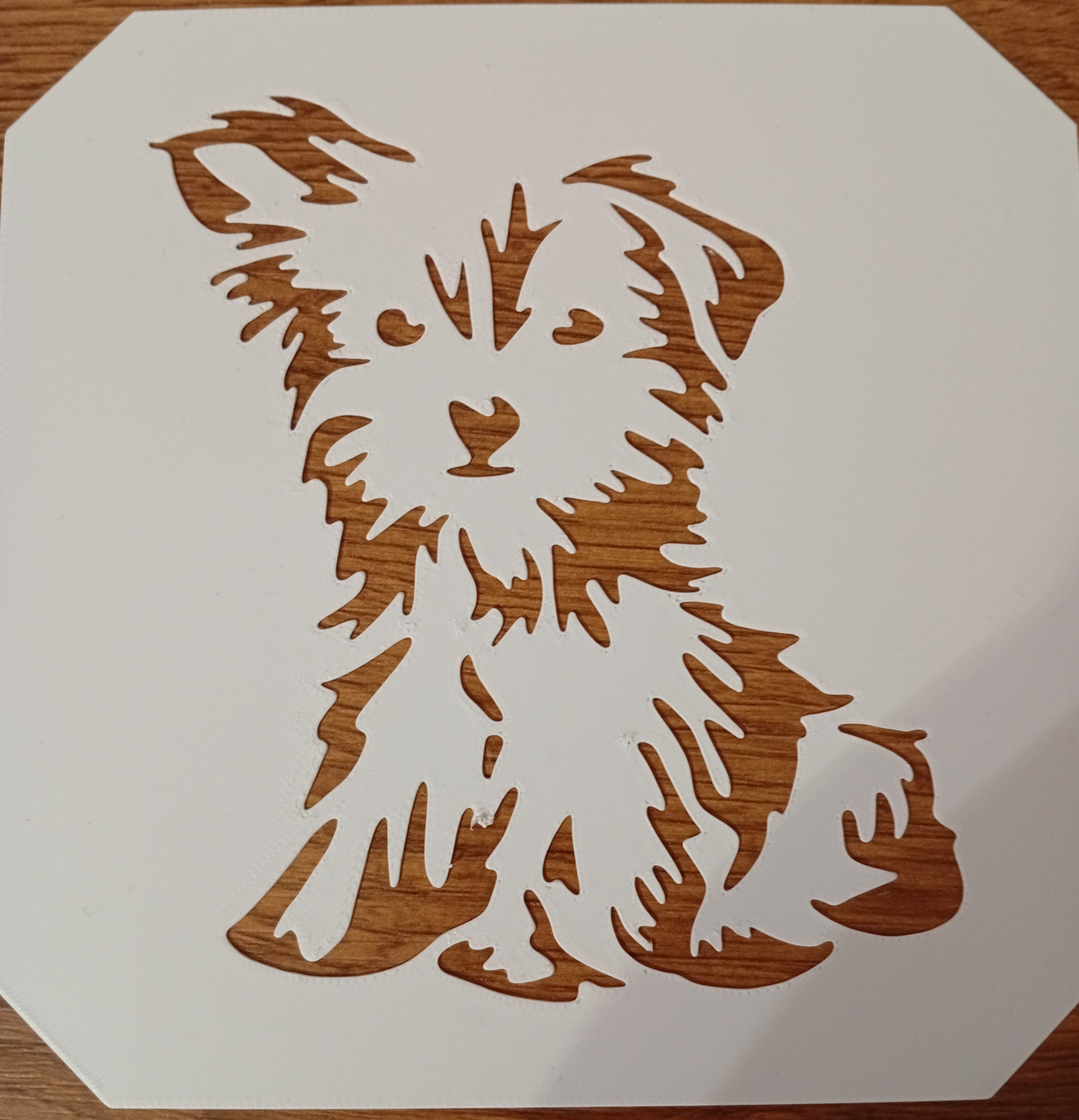 5x Dogs Stencil Template