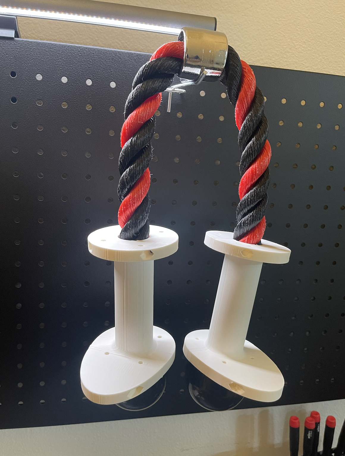 Gym rope ergonomic handel / shortener