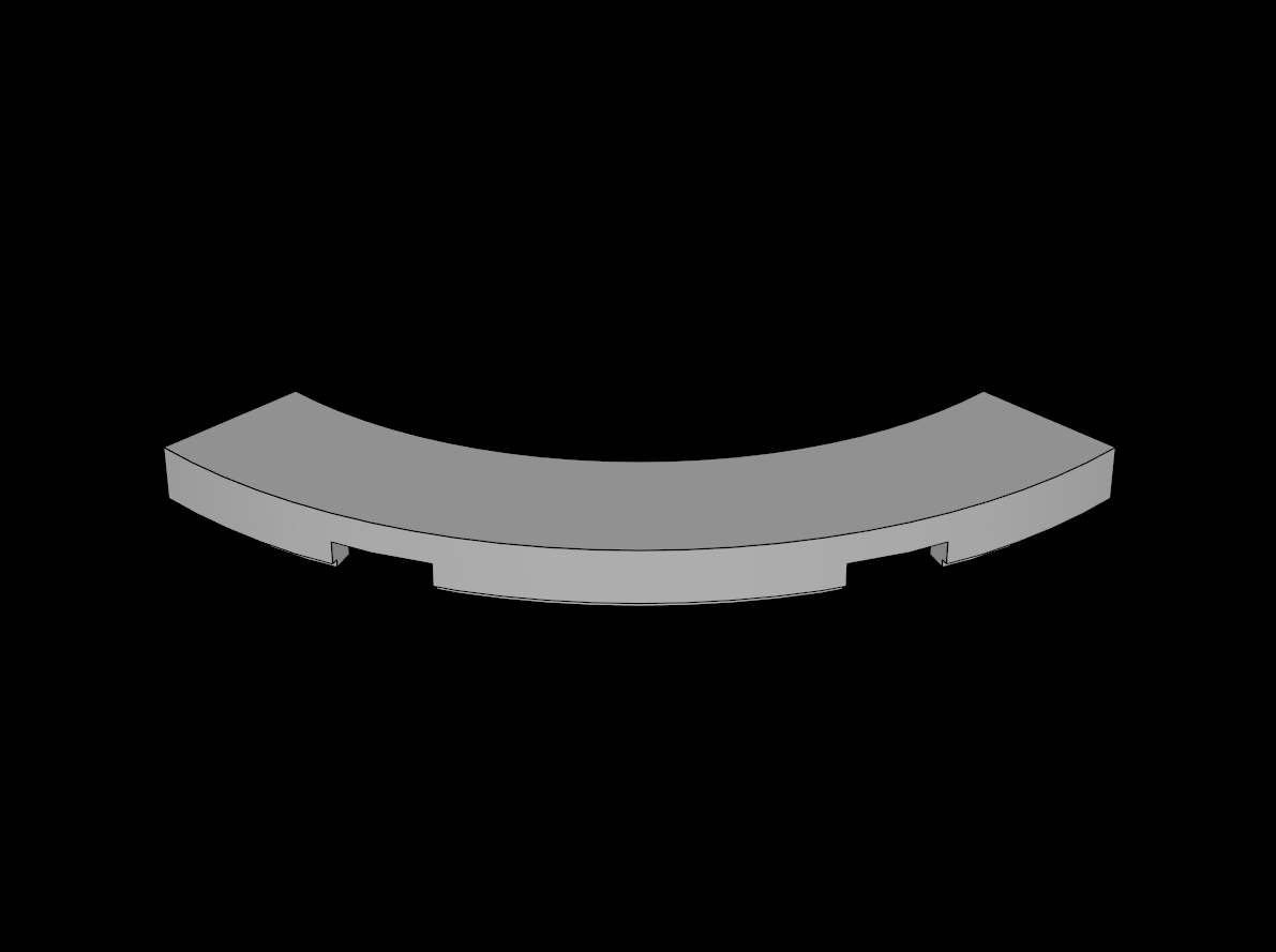 Lego Compatible (27507.dat) Tile 4 x 4 Corner Round