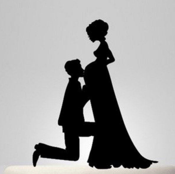 Couple image for wedding cake