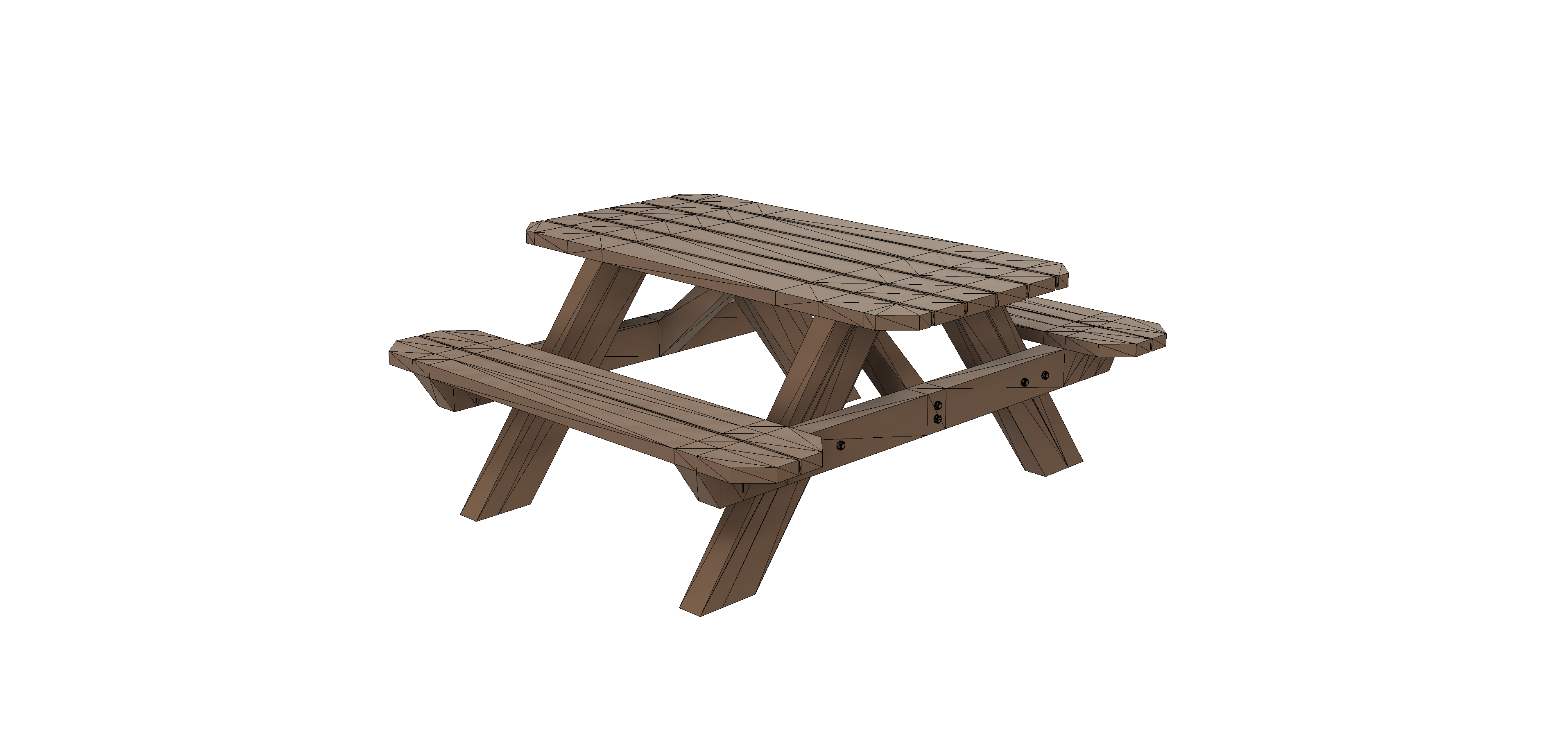Model Train/Railroad Picnic Table — miniatura 2