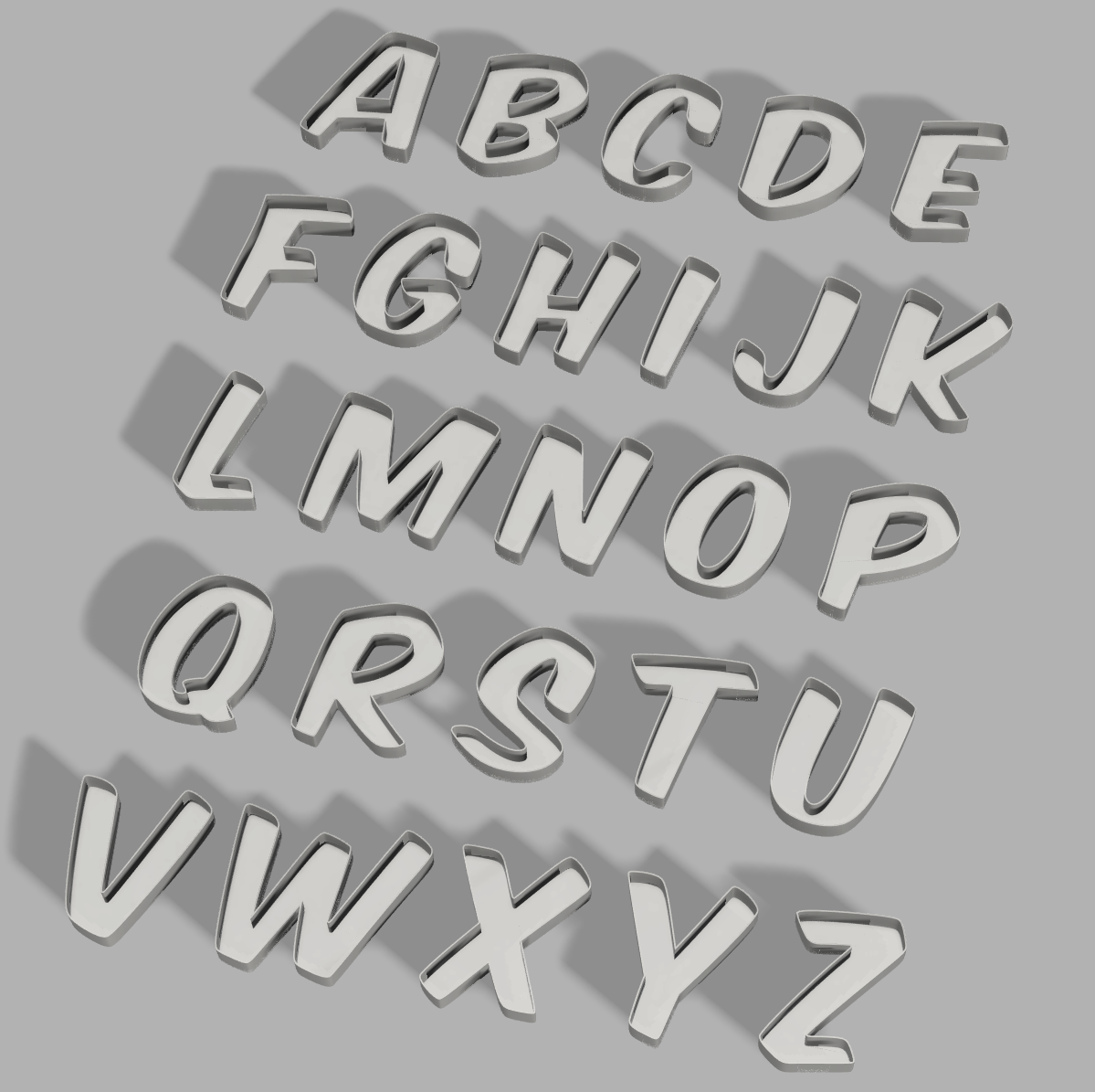 LED Letters Inside / Buchstaben Innen by Der_Arix Download free STL