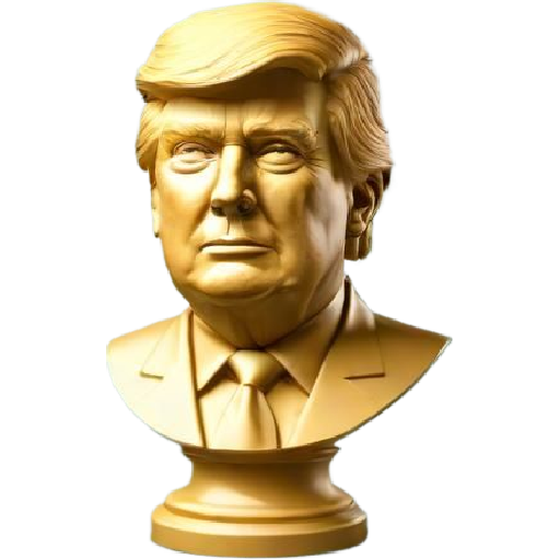 Donald Trump Bust 3D model thumbnail