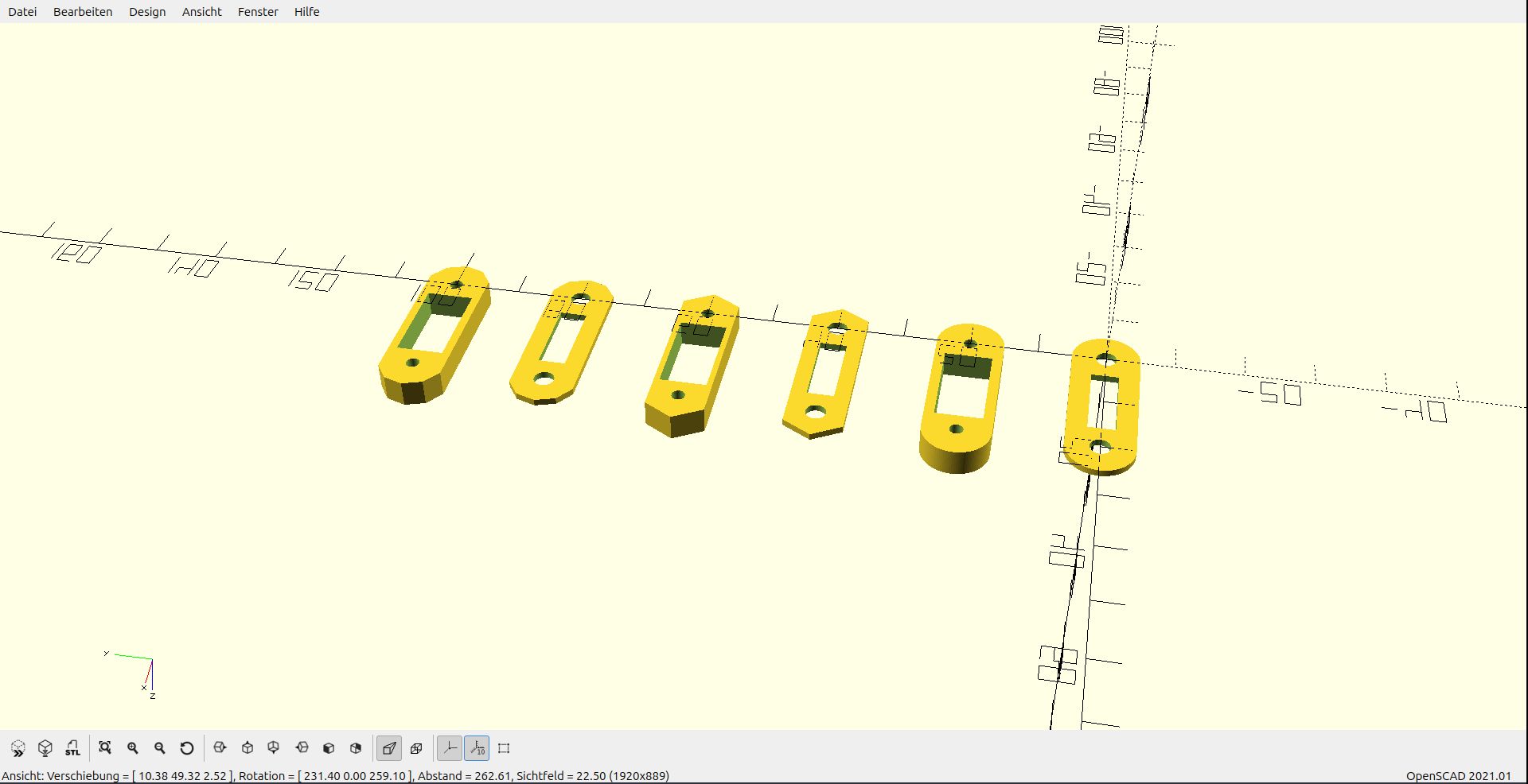 switch cover mounting plate / Customizable OpenSCAD - Script