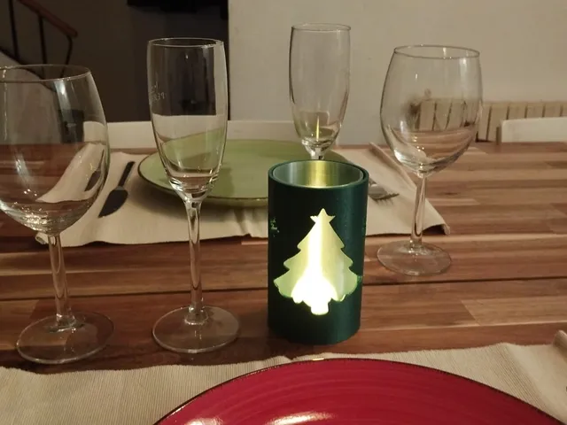 Portavelas Arbon navideño