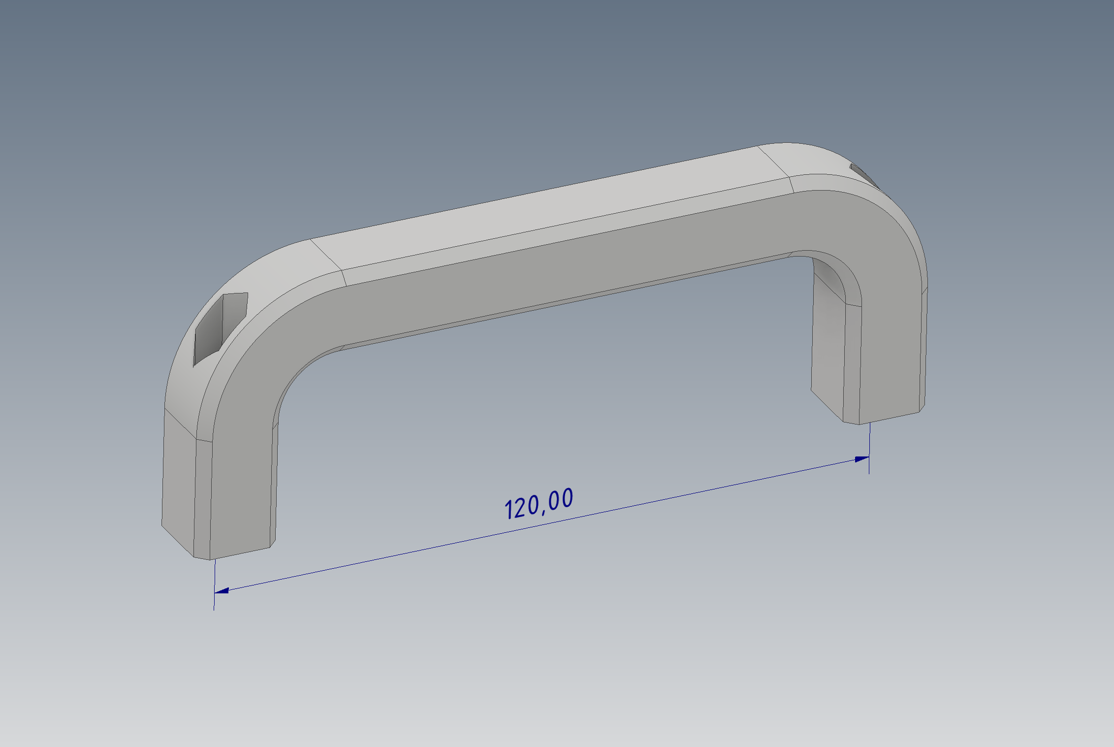 Handle 120mm (nut version)