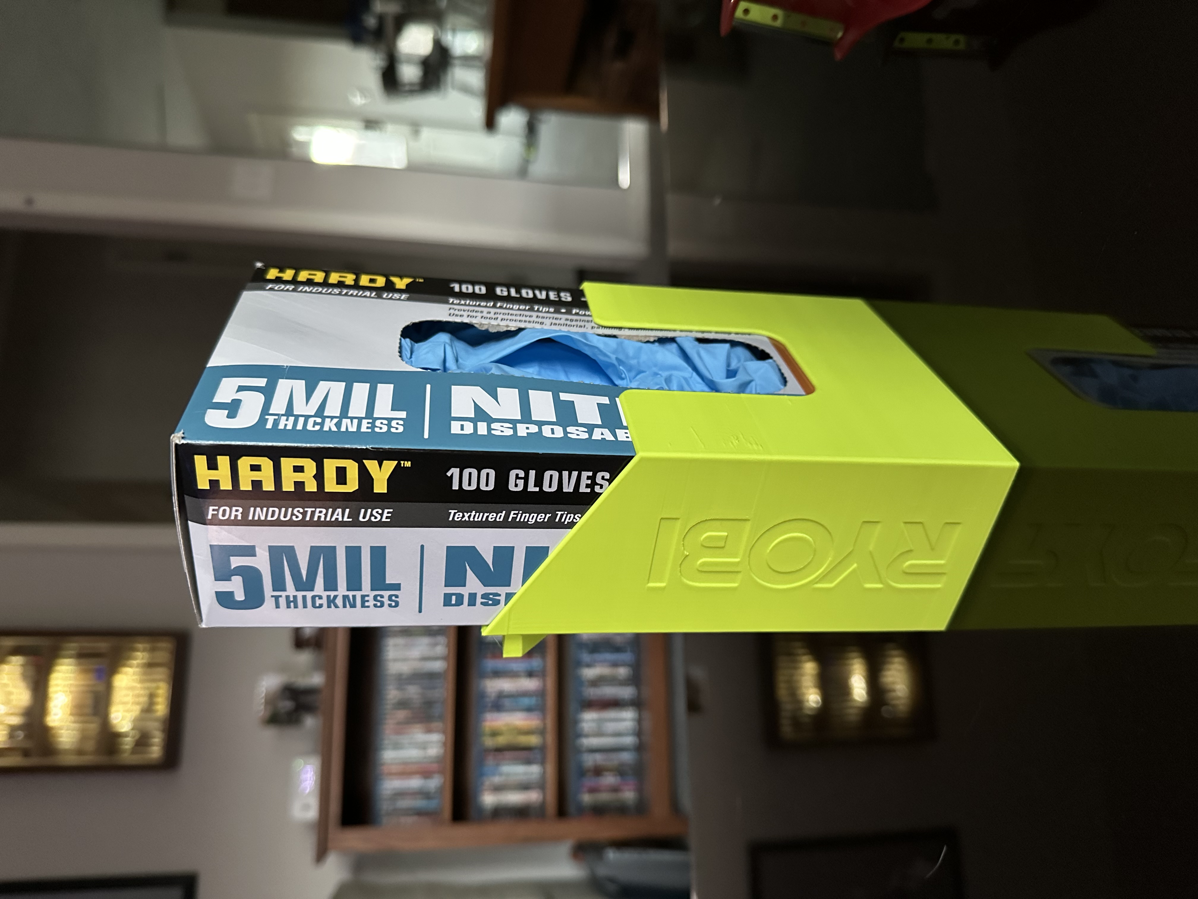 Ryobi Link holder for box of disposable gloves (Harbor Freight/Hardy)