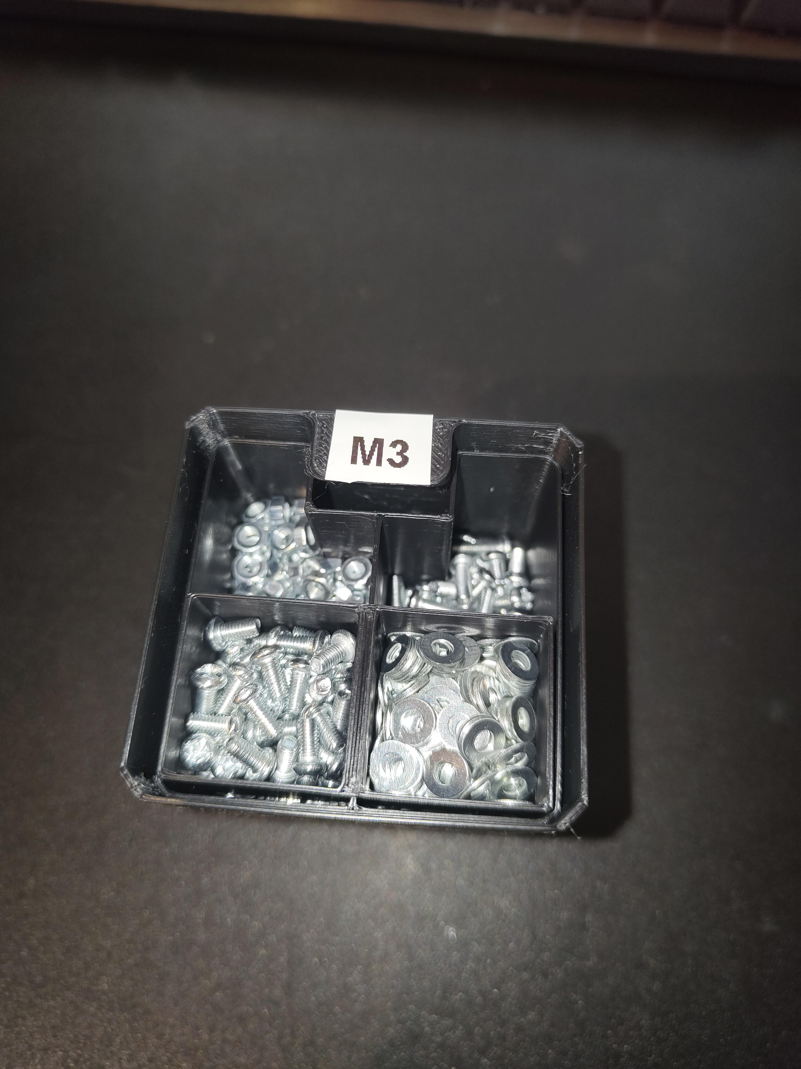Inserts with small compartments for 1x1