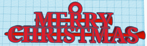 Merry Christmas writing for tree