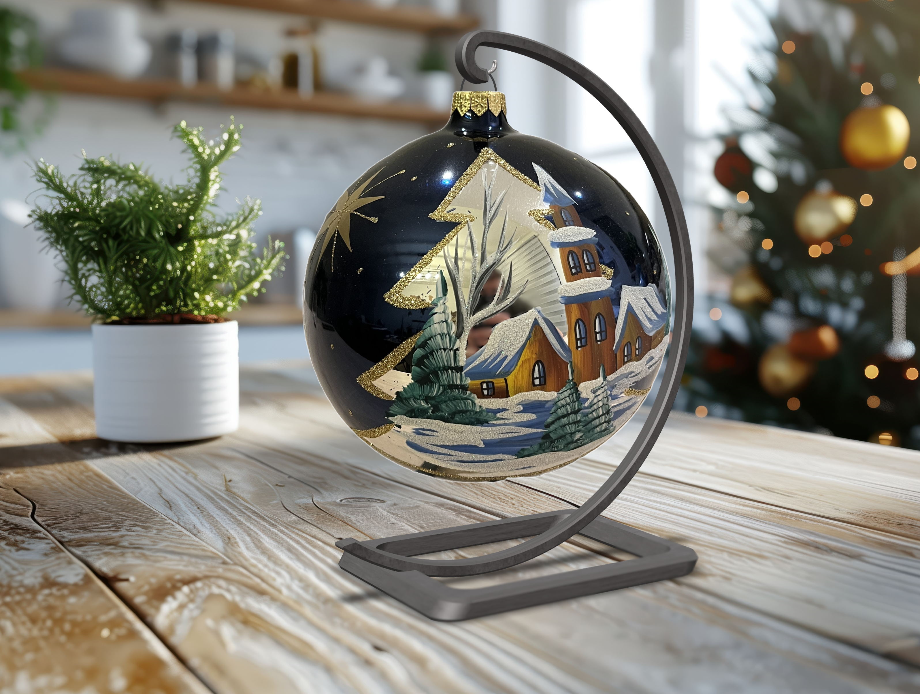 Christmas ornament display stand
