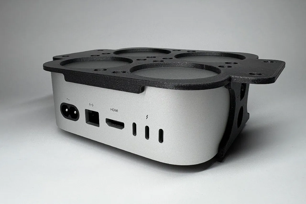 MAC Mini M4 Mount (under desk) by ballemax | Download free