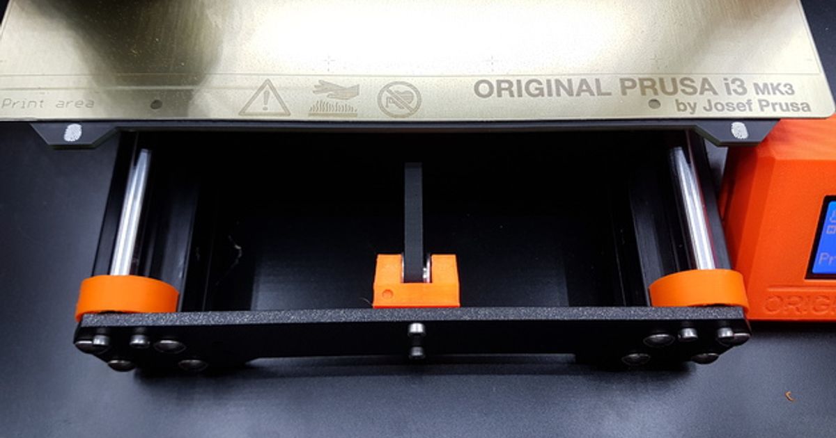 Prusa MK3 YRod holder (uses original hardware) by Sendeva Download