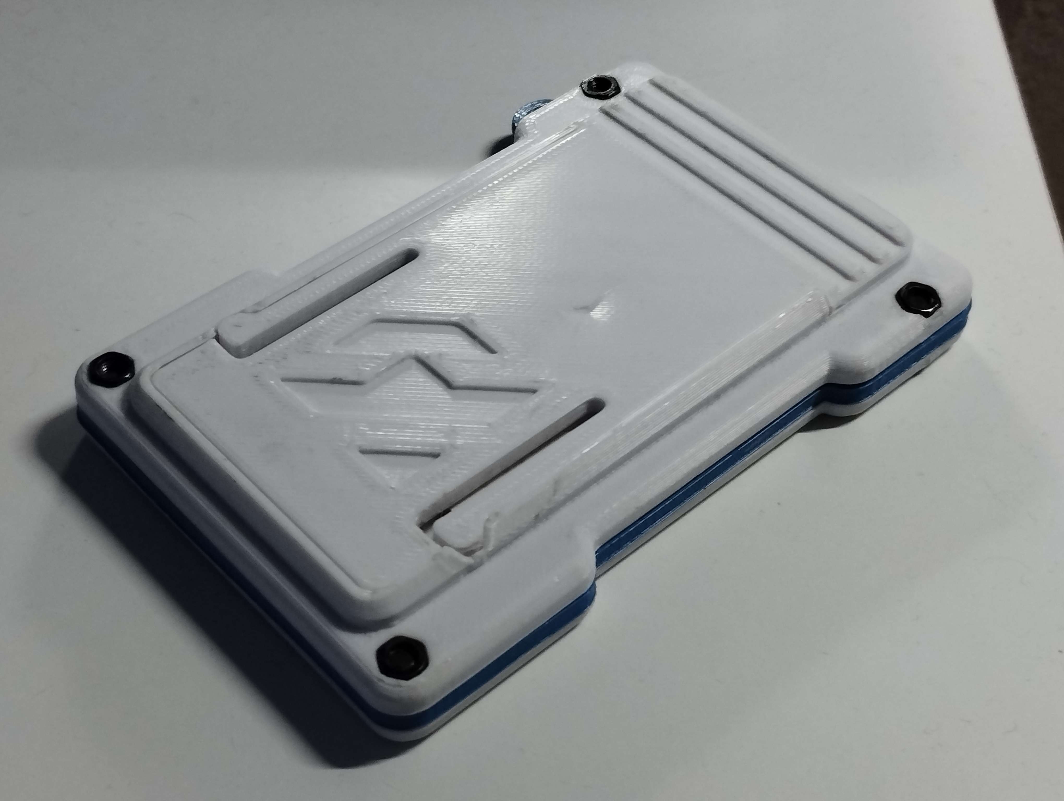 Credit card spreader - locking coin stash door