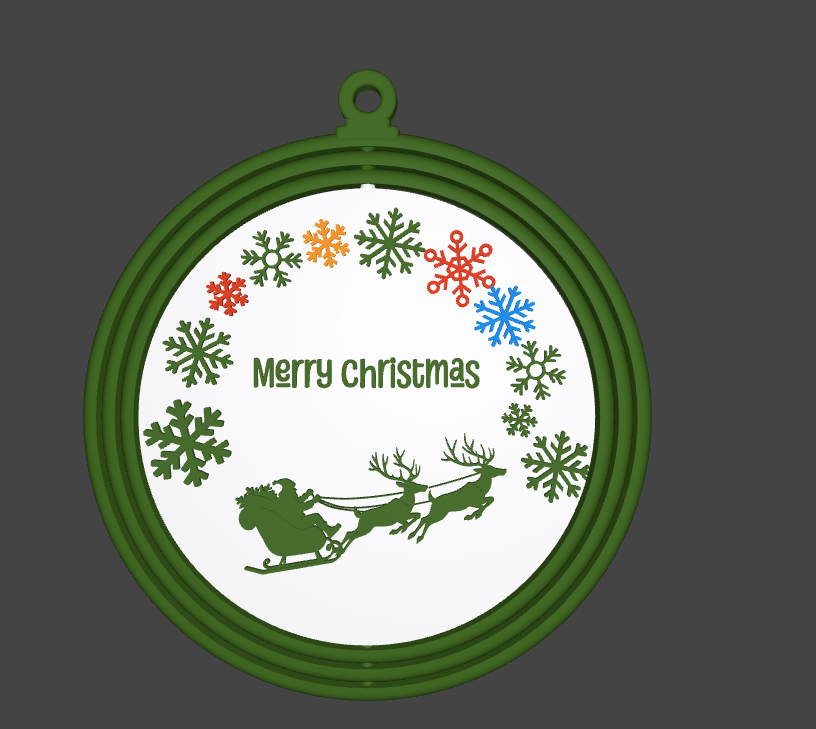 360 degrees Christmas Ornament
