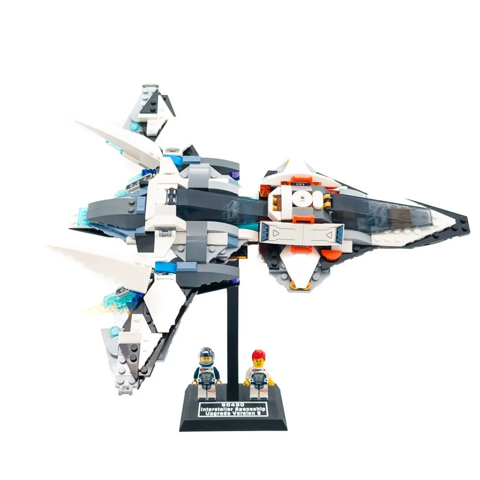 hibi　スタンドコレクションセット Display Stand for LEGO 60430 Interstellar Spaceship Upgrade