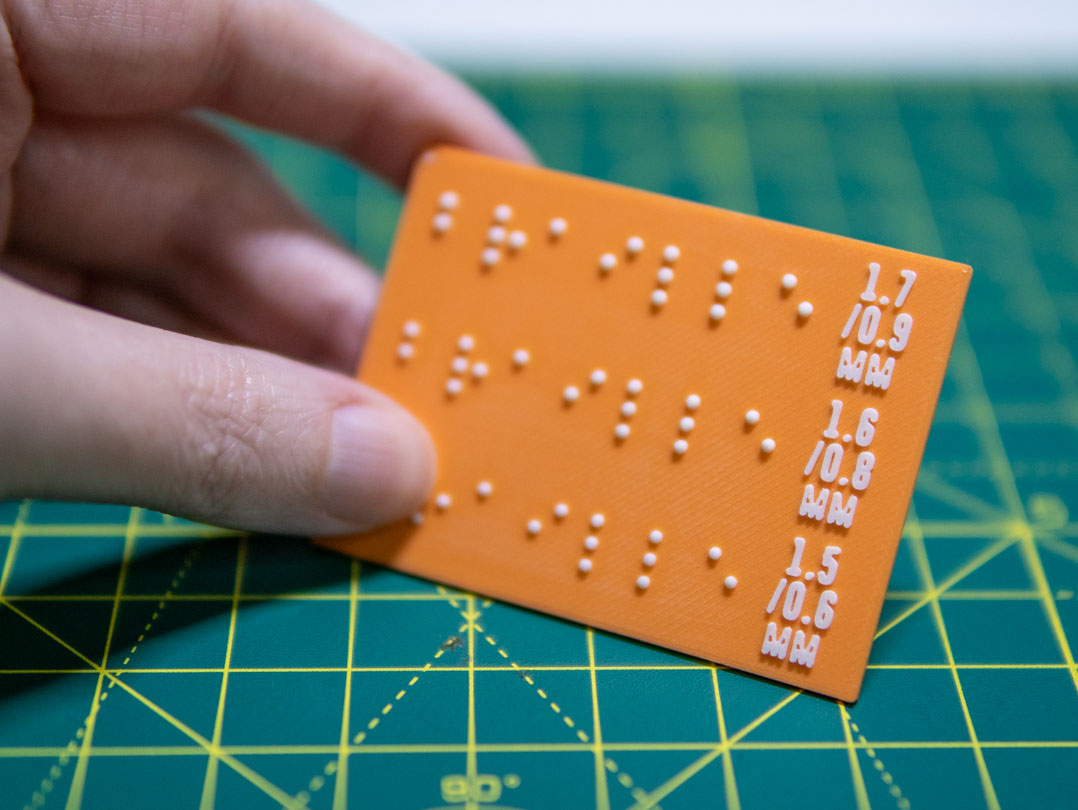 3D Printed Braille Test Calibration Print by Katz Creates Download free STL model