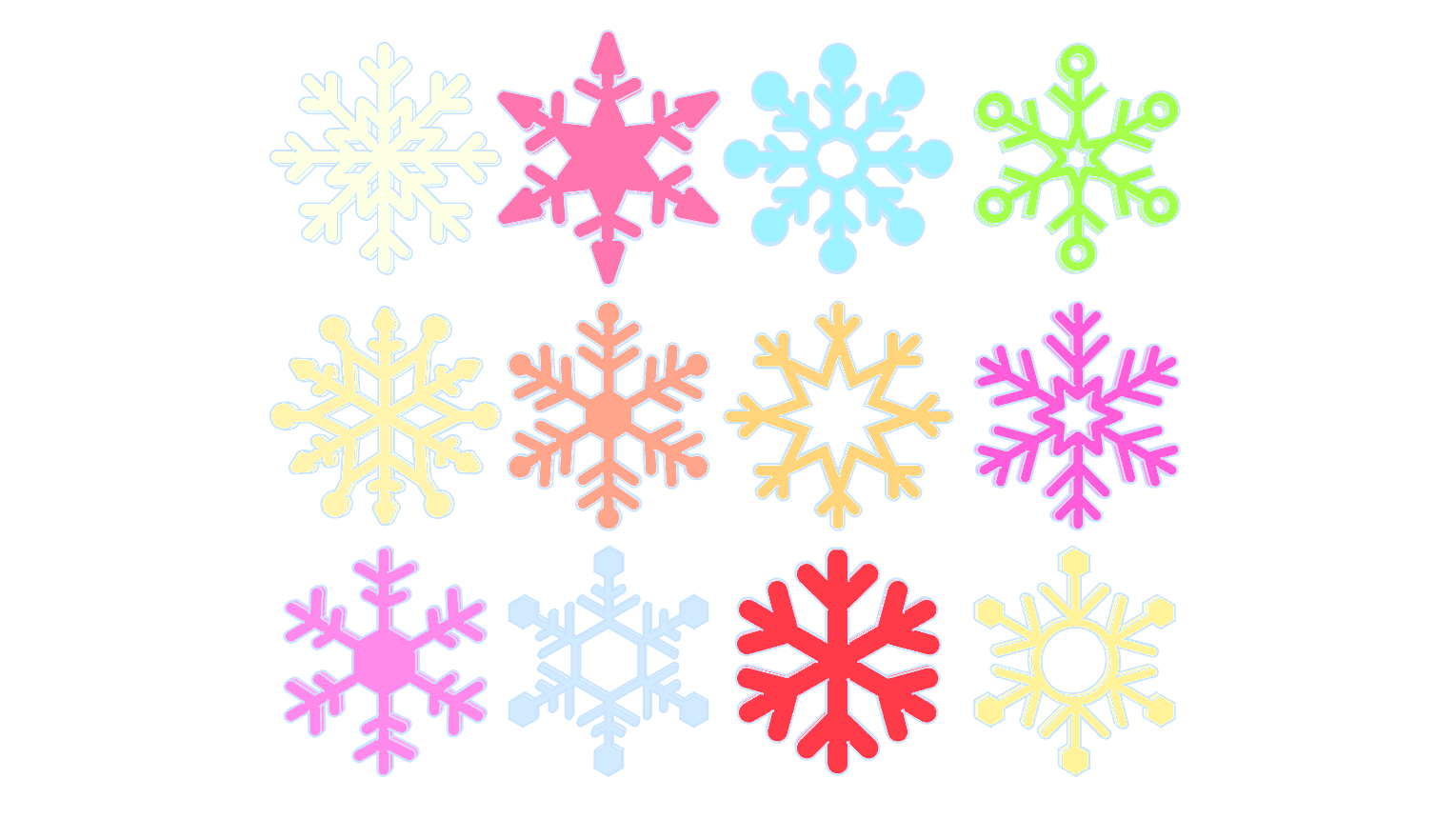 Simple snowflakes