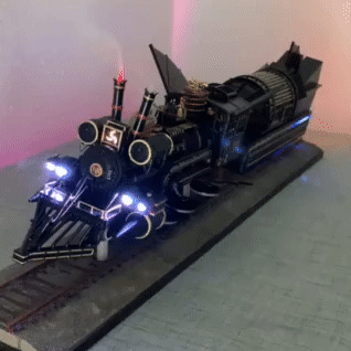 Back to the Future Jules Verne Time Train with lights and smoke