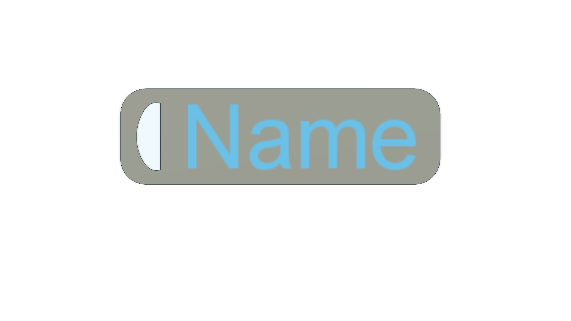 Miniatura 2 do modelo 3D Keychain name tag
