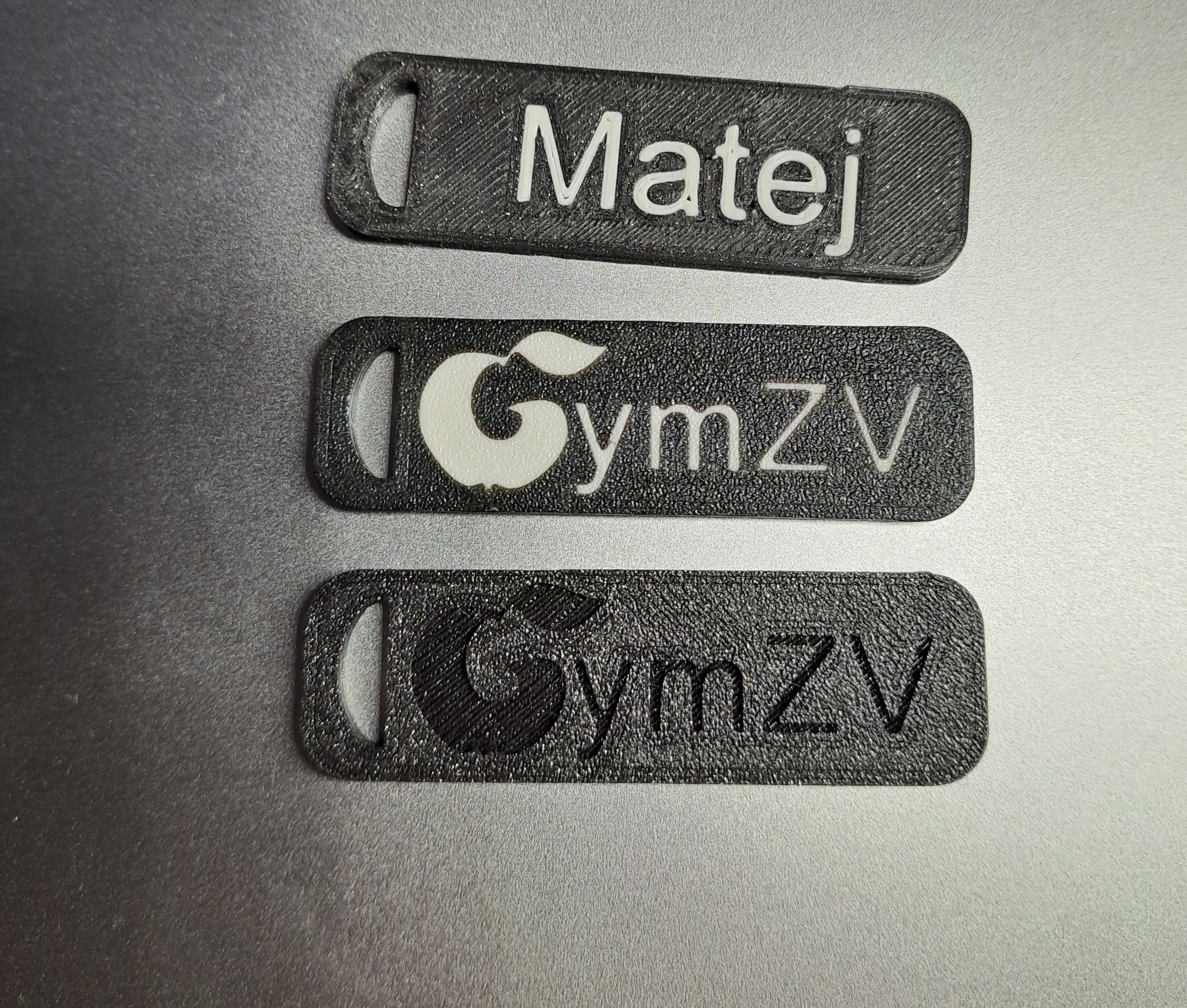 Keychain name tag