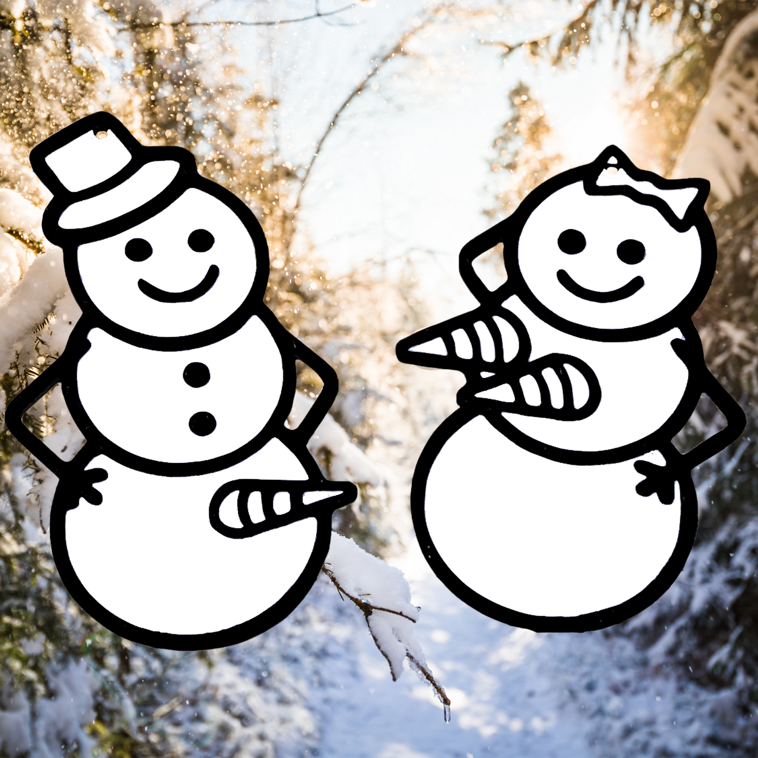 Snow People Ornaments