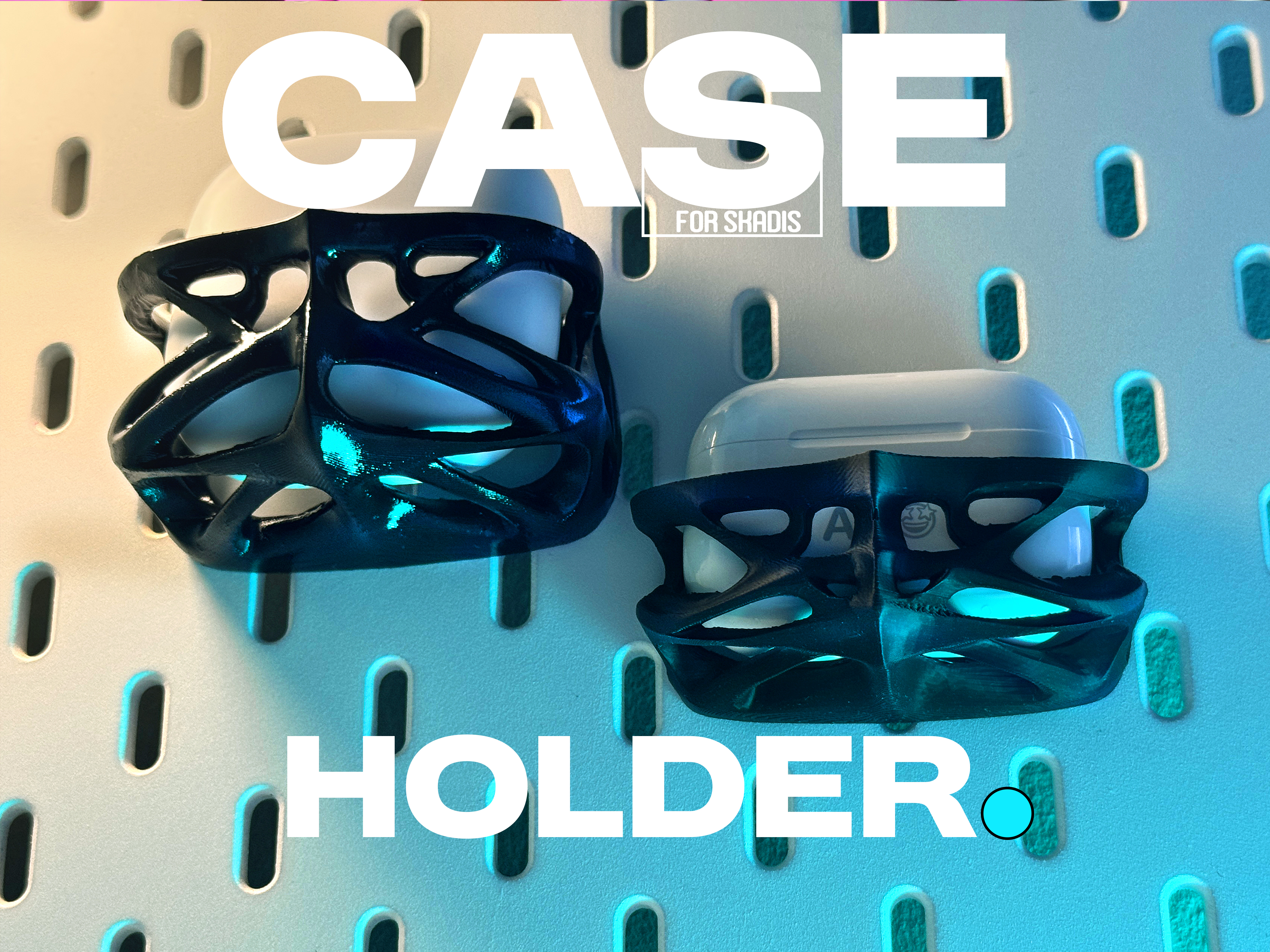 Case holder for [AirPods Pro] and [Beats Fit Pro] "Bøje" (for IKEA Skadis Pegboard)