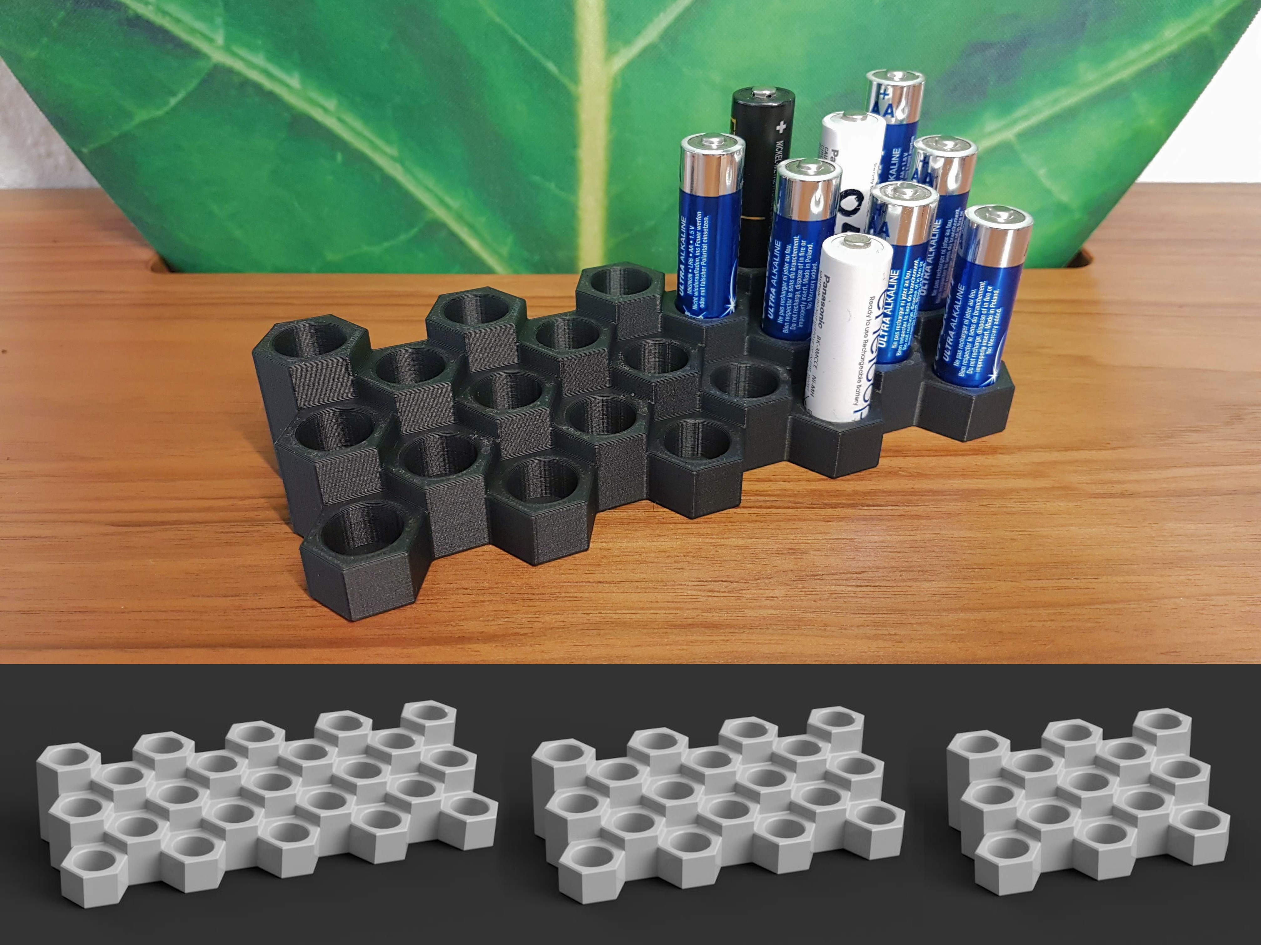 AA Battery Holder Different Sizes | Duoble A Hexagon Battery Storage