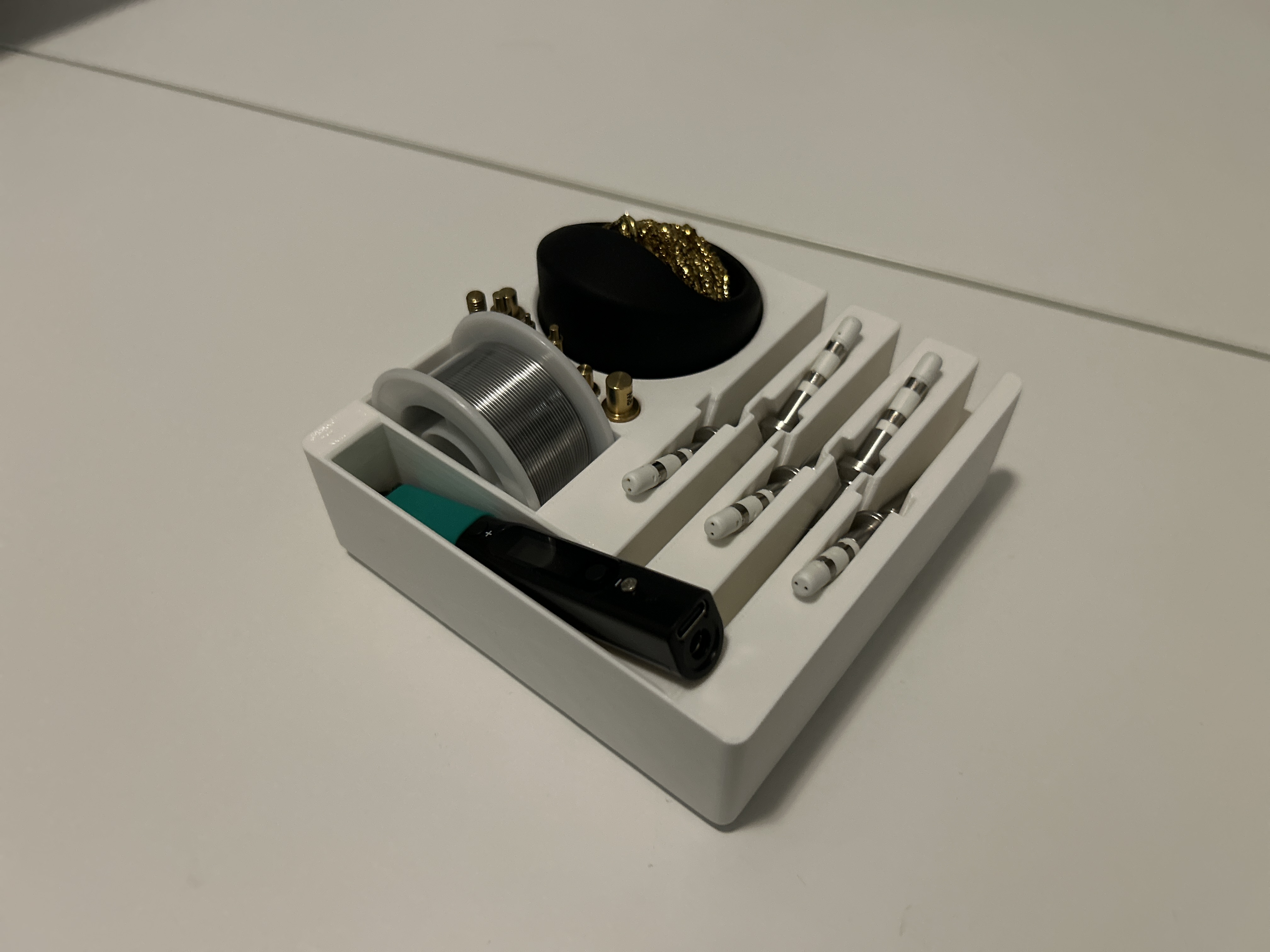 Compact Gridfinity Pinecil Soldering Caddy — miniatura 3